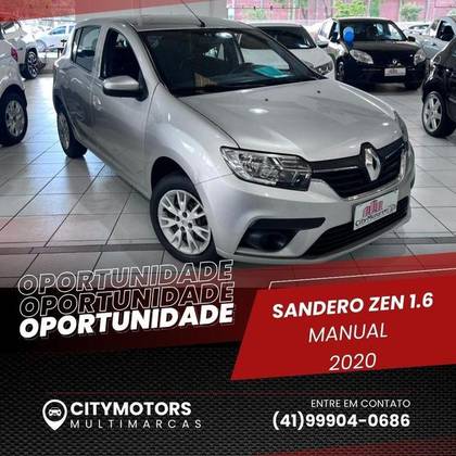 RENAULT SANDERO 1.6 16V SCE FLEX ZEN MANUAL RENAULT SANDERO 1.6 16V SCE FLEX ZEN MANUAL